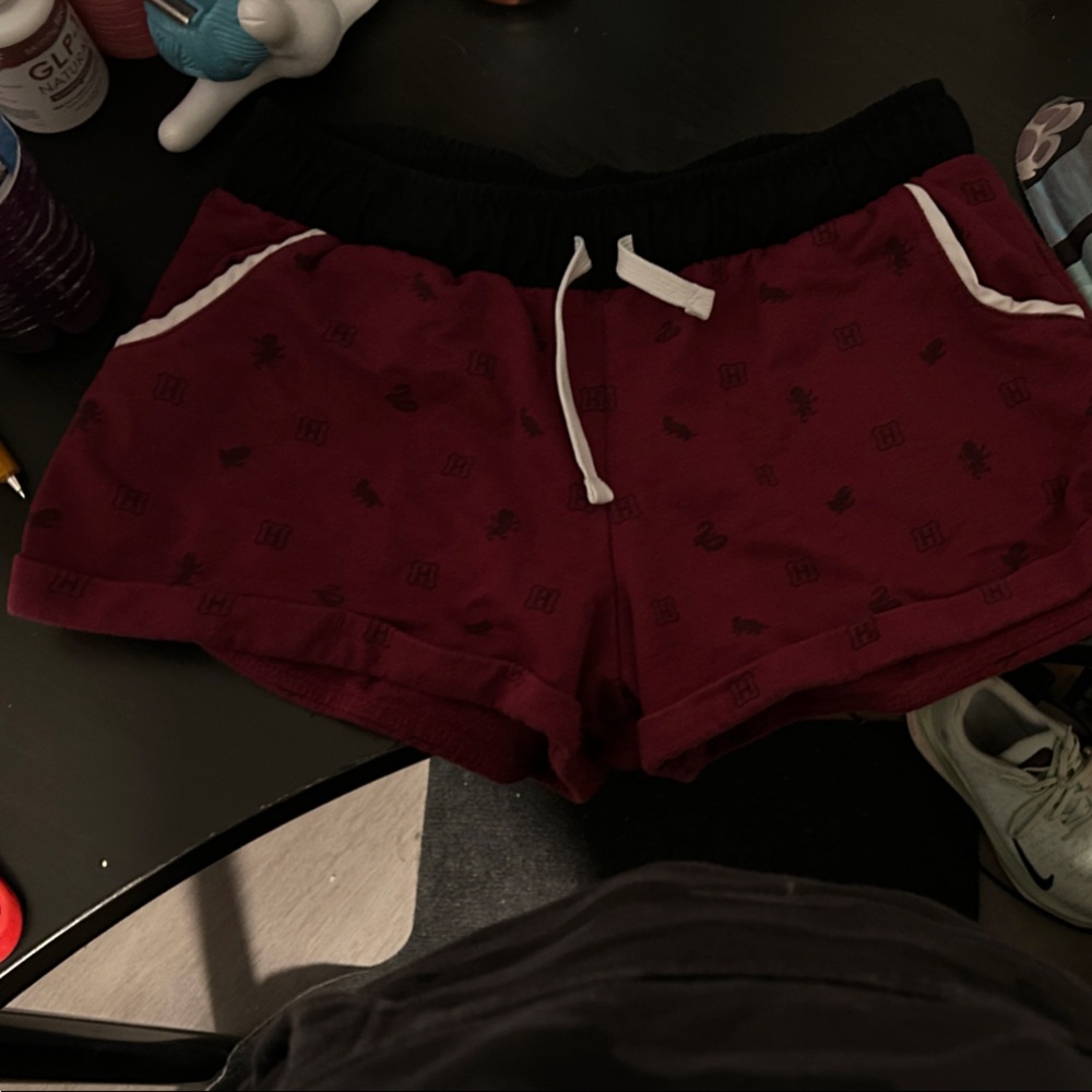 Warner Bros. Burgundy and Black Harry Potter Shorts